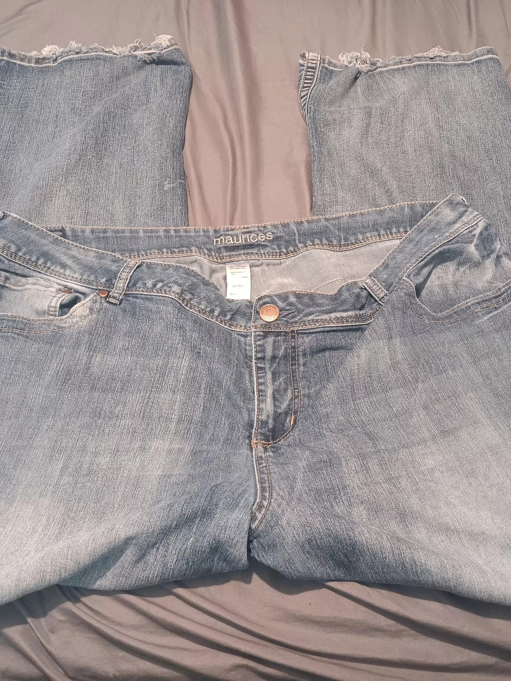 Maurices Light Blue Straight Leg Jeans